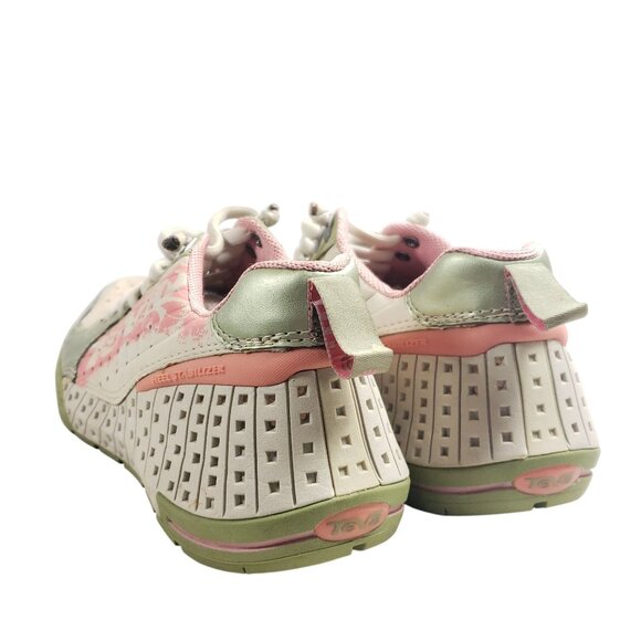 Teva Womens Size 8 Athletic Sneakers Pastel Green & Pink Breathable - Picture 5 of 9